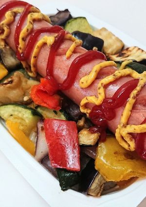 パックご飯で作る「ポークフランクご飯」-レシピのメイン写真