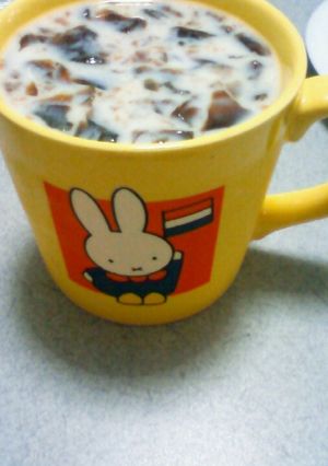 タピオカ風コーヒーゼリーミルク♪-レシピのメイン写真