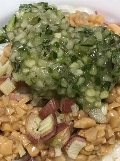 山形のだし納豆ぶっかけそうめん-レシピのメイン写真