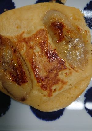 甘みが倍増！焼きバナナホットケーキ-レシピのメイン写真