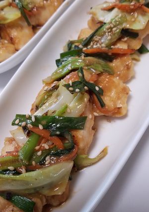 お二人さんの☆鶏胸肉の味噌ニンニク焼き!-レシピのメイン写真