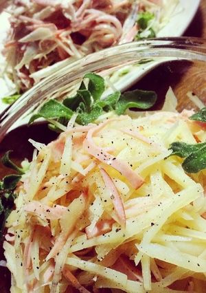 じゃがいもとハムのパリパリサラダ-レシピのメイン写真