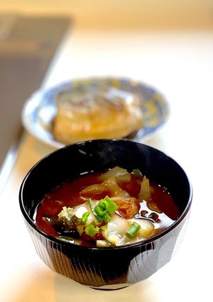 キャベツの硬いところはお味噌汁に-レシピのメイン写真