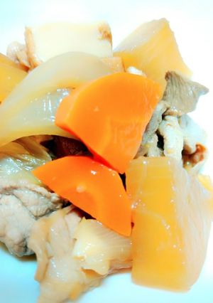 煮込むだけ！大根と厚揚げと豚バラ煮-レシピのメイン写真