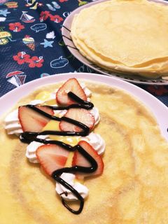 簡単!子供と作るクレープ生地-レシピのメイン写真