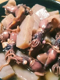 簡単★こんにゃくとホタルイカの煮物!-レシピのメイン写真