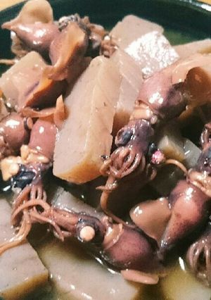 簡単★こんにゃくとホタルイカの煮物！-レシピのメイン写真