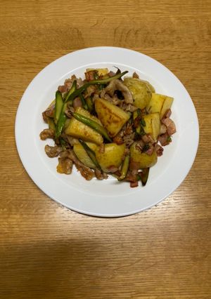 新じゃがとアスパラ、バター醤油炒め-レシピのメイン写真