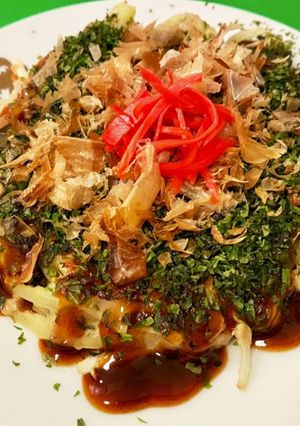 豚挽き肉でサックリふんわり海鮮お好み焼き-レシピのメイン写真