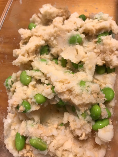 鮭フレークと枝豆のマッシュポテト-レシピのメイン写真