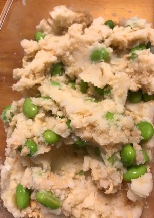 鮭フレークと枝豆のマッシュポテト-レシピのメイン写真