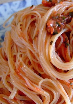 カッペリーニの冷製パスタ♪-レシピのメイン写真