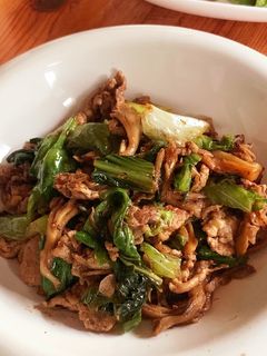 青菜と豚バラのXO醬炒め-レシピのメイン写真