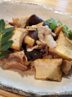 厚揚げと豚バラ肉とキクラゲの炒め煮-レシピのメイン写真