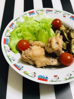 炊飯器で ナスと手羽元の麺つゆ煮 簡単-レシピのメイン写真