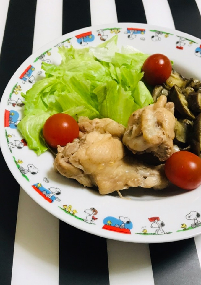 炊飯器で ナスと手羽元の麺つゆ煮 簡単-レシピのメイン写真