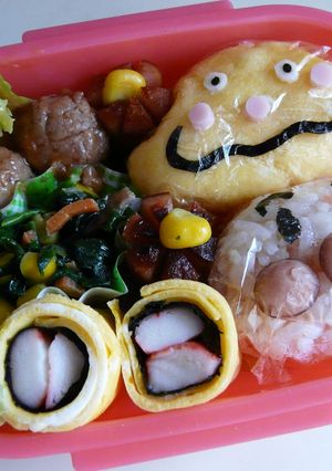 キャラ弁☆一石二鳥カレーパンマンおにぎり-レシピのメイン写真