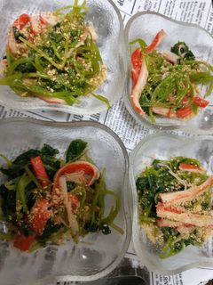 三つ葉とカニかまのおひたし-レシピのメイン写真