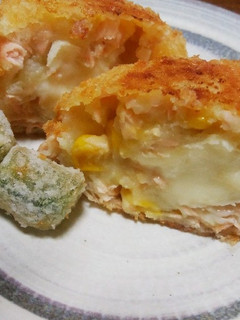 鮭とコーン入りポテトコロッケ-レシピのメイン写真