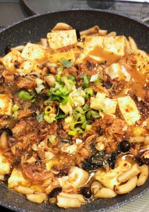 さば味噌缶と木綿豆腐の甘煮込み♡-レシピのメイン写真