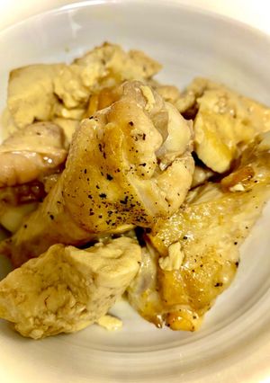 手羽元と豆腐のにんにく醤油煮-レシピのメイン写真