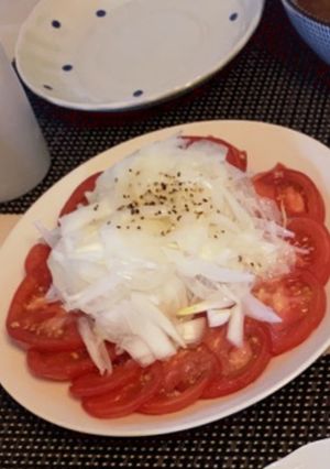 たっぷり玉ねぎの冷やしトマト-レシピのメイン写真