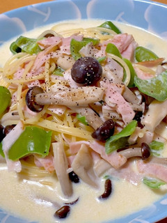 超簡単!豆乳スープパスタ-レシピのメイン写真