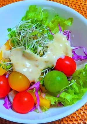 カラートマトの彩りサラダ-レシピのメイン写真