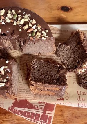 しっとりチョコバナナシフォンケーキ-レシピのメイン写真