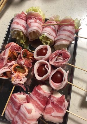 豚バラ巻き串焼きレパートリー-レシピのメイン写真