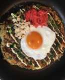 広島焼き風お好み焼き(山芋入り)
