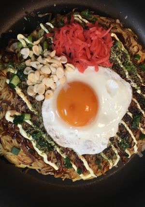 広島焼き風お好み焼き(山芋入り)-レシピのメイン写真