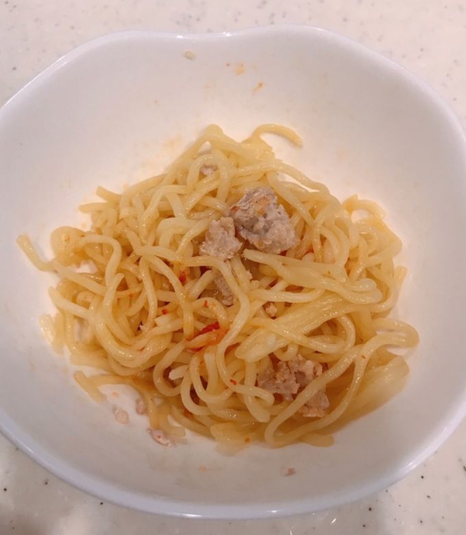 レンジで簡単2分、焼きそばで、まぜそば！-レシピのメイン写真