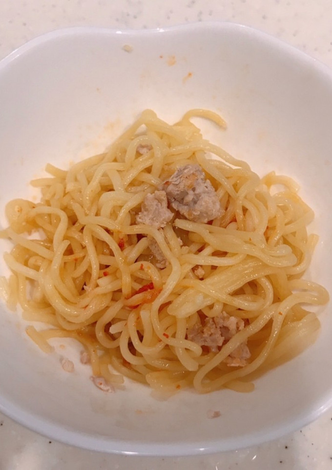 レンジで簡単2分、焼きそばで、まぜそば！-レシピのメイン写真