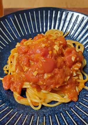 テレビで見たミニトマトのパスタ-レシピのメイン写真