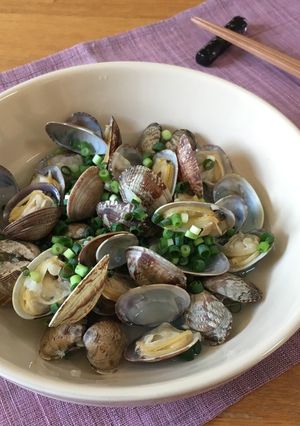 にんにく香る♪あさりの酒蒸し-レシピのメイン写真