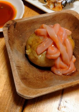 ジャガイモ塩辛バター でおつまみ-レシピのメイン写真