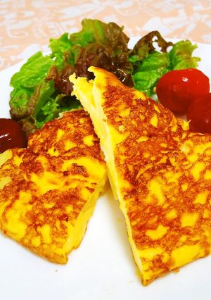 【給食】ポテトオムレツ-レシピのメイン写真