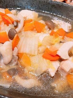 鶏もも肉と白菜の白だし煮♡-レシピのメイン写真