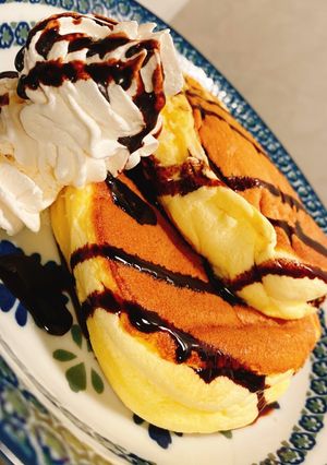 失敗しにくい!!ふわふわスフレパンケーキ-レシピのメイン写真
