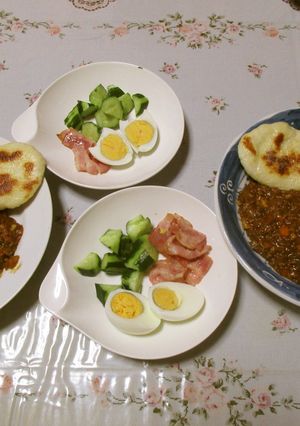 ナンを手作りで。ドライカレーと食べて激旨-レシピのメイン写真