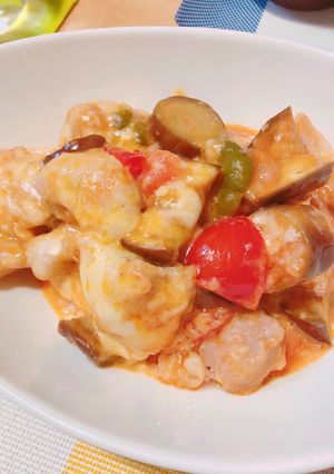 チキンと夏野菜のチーズ焼き-レシピのメイン写真
