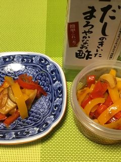 パプリカのガーリック炒め 甘酢漬け-レシピのメイン写真