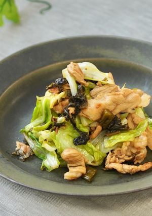 173.豚とキャベツの高菜炒め-レシピのメイン写真