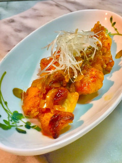 No2550鶏肉揚げ焼き甘酢絡め-レシピのメイン写真
