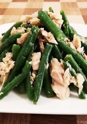 お弁当に☆さやいんげんとツナの炒め物-レシピのメイン写真