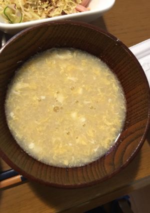 トロトロ美味しい！かき玉とろろ汁-レシピのメイン写真