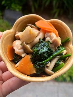 ほうれん草としめじのバター炒め-レシピのメイン写真