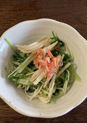 水菜とえのきのサラダ-レシピのメイン写真