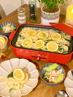 あさりとほうれん草のレモンクリームパスタ-レシピのメイン写真